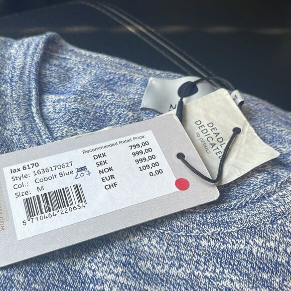 nn07 cobolt blue new Mens longsleeve - Picture 5 of 5